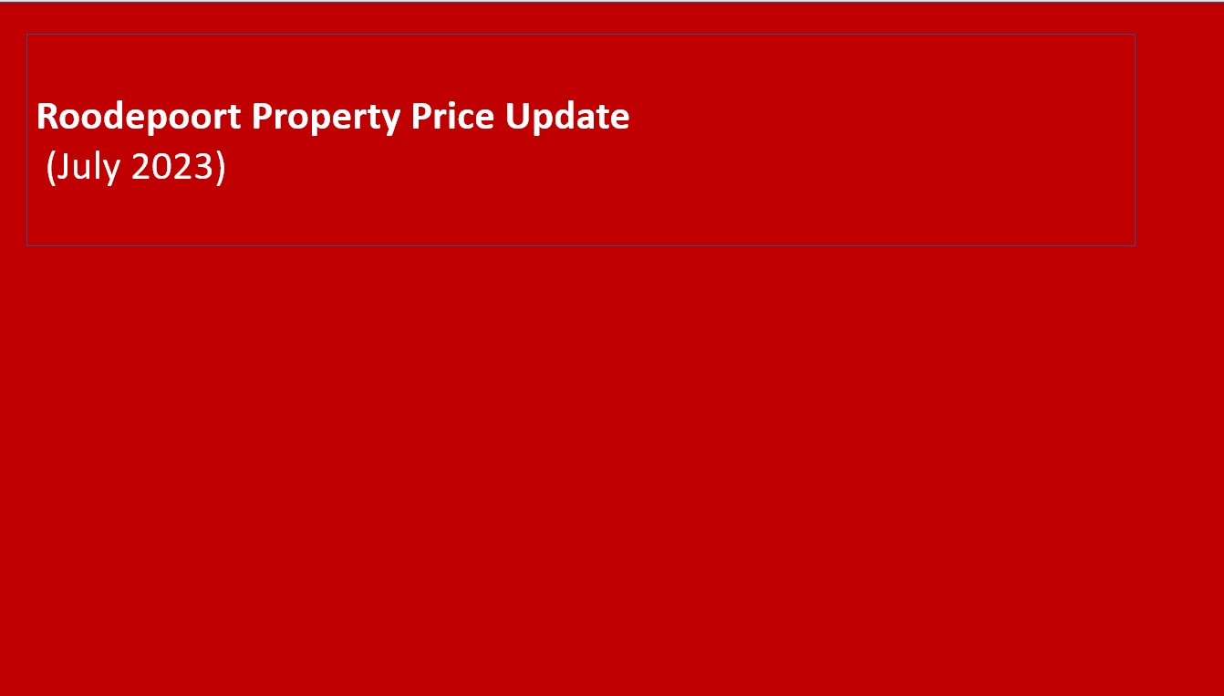 Read more about the article Updated And Free Roodepoort Property Prices