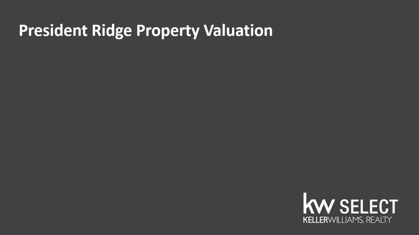 Need a President Ridge property valuation?